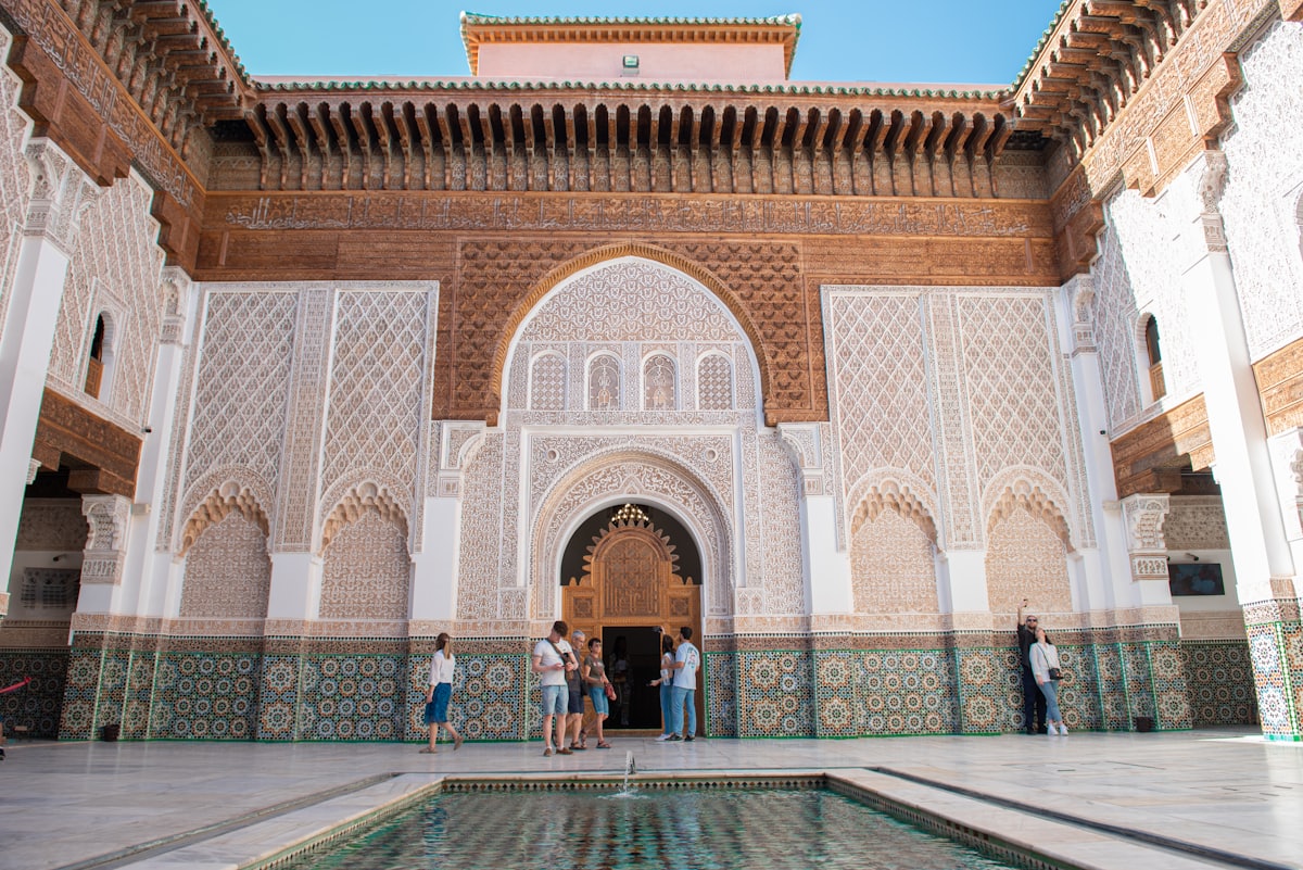 A Marrakech riad courtyard